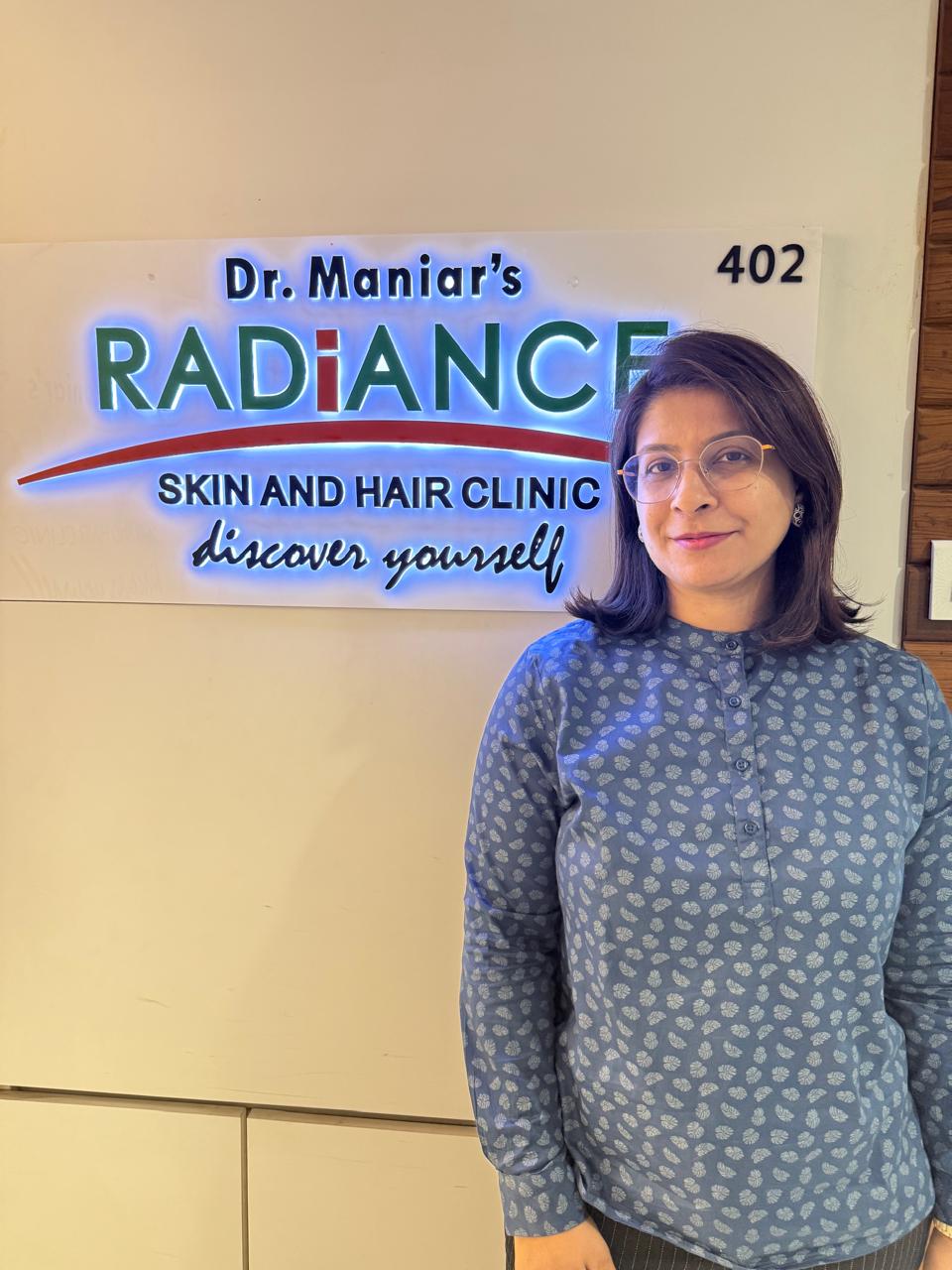 Dr. Maniar at Radiance Skin and Hair Clinic